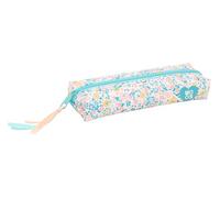 safta MOOS FIORI - Astuccio rettangolare per bambini, ideale per scuola e ragazzi, comodo e versatile, qualità e resistenza, 22 x 7 x 40 cm