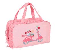 Safta MOOS PASSION - Beauty case rettangolare con manico, beauty case per bambini, adattabile al carrello, ideale per bambini dai 5 ai 14 anni, comodo e versatile, qualità e resistenza, 31 x 14 x 19