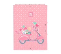 Safta Moos Passion - Cartella a fogli con 3 fogli, ideale per bambini di diverse età, comoda e versatile, qualità e resistenza, 26 x 36,5 cm, multicolore, M, Casual