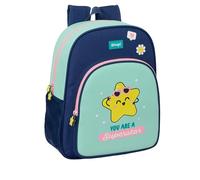 Mr. WONDERFUL Star - Zaino scuola per bambini, adattabile a carrozzina, ideale per bambini in età scolastica, comodo e versatile, qualità e resistenza, 32 x 12 x 38 cm