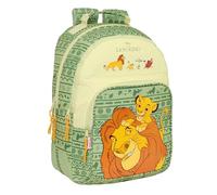 Safta Mufasa - Zaino scuola per bambini, ideale per bambini di diverse età, comodo e versatile, qualità e resistenza, 32 x 15 x 42 cm, colore: verde/beige, Verde/Beige, Estándar, Casual