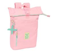 safta MUNICH CANDY - Zaino con patta per laptop da 15,6", ideale per diverse età, comodo e versatile, qualità e resistenza, 28 x 13 x 42 cm, rosa chiaro, M, Casual