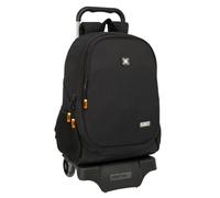 safta Munich LAGOON - Zaino scuola grande con carrello 905, ideale per bambini di diverse età, comodo e versatile, qualità e resistenza, 32 x 16 x 44 cm, Nero, M, Casual