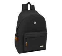 safta MUNICH LAGOON - Zaino per laptop da 14,1", ideale per giovani di diverse età, comodo e versatile, qualità e resistenza, 31 x 13 x 43 cm, Nero, M, Casual