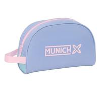 Safta MUNICH Mellow - Astuccio per la scuola con manico, astuccio da toeletta, adattabile al carrello, ideale per bambini dai 5 ai 14 anni, comodo e versatile, qualità e resistenza, 28 x 10, Blu
