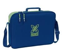 Safta Monaco NorTH - Portafogli Extrascolastiche, Valigetta portatodo, Tracolla comoda e versatile, qualità e resistenza, 38 x 6 x 28 cm, Blu navy, M, Casual