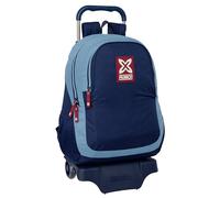 Safta Munich ROYAL - Zaino scuola con carrello, ideale per bambini di diverse età, comodo e versatile, qualità e resistenza, 33 x 15 x 43 cm, colore blu, blu, Estándar, Casual