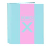 Safta MUNICH SKY - Cartellina a 4 anelli, ideale per bambini di diverse età, comoda e versatile, qualità e resistenza, 27 x 6 x 33 cm, colore, Blu chiaro, Estándar, Casual