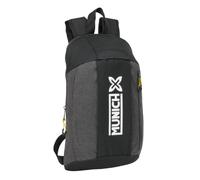 safta MUNICH TOPO - Mini zaino per uso quotidiano, ideale per bambini di diverse età, comodo e versatile, qualità e resistenza, 22 x 10 x 39 cm, Nero, M, Casual