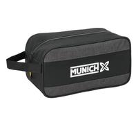 Safta MUNICH TOPO - Scarpiera media, multiuso, portatodo, sport, extrascolari, calcio, comodo e versatile, 29 x 14 x 15 cm, Nero, M, Casual