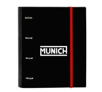 Safta Munich Vulcan - Folder 4 Rings of 35 cm with 100 A4 Sheets, Ideal for Chil