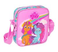 Safta MY LITTLE PONY MAGIC - Borsa a tracolla per bambini, ideale per bambini dai 5 ai 14 anni, comoda e versatile, qualità e resistenza, 16 x 4 x 18 cm, colore: rosa/turchese, rosa/turchese,