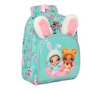 safta NANANA BUNNY - Zaino per bambini, ideale per bambini di diverse età, comodo e versatile, qualità e resistenza, 28 x 10 x 34 cm, Turchese/Rosa, M, Casual