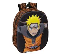 NARUTO - Zaino scolastico, design 3D, ideale per bambini di diverse età, comodo e versatile, qualità e resistenza, 27 x 10 x 33 cm