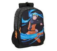 safta Naruto - Zaino scuola per bambini, ideale per bambini di diverse età, comodo e versatile, qualità e resistenza, 32 x 16 x 44 cm, Nero, M, Casual