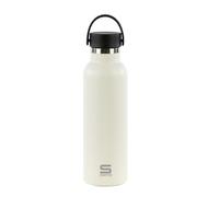 SAFTA NATA - Borraccia termica in acciaio inox, doppio isolamento, 12 ore di bevanda calda e 24 ore di bevande fredde, 7,3 x 25 cm, 600 ml, Panna, M, Casual