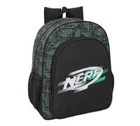 safta Nerf GAME - Zaino Junior, adattabile al carrello, ideale per bambini di diverse età, comodo e versatile, qualità e resistenza, 32 x 12 x 38 cm, Nero, M, Casual