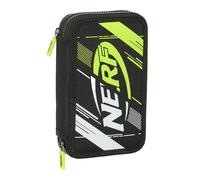 Astuccio Doppio Nerf Get ready Nero 12.5 x 19.5 x 4 cm (28 Pezzi)
