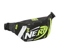 Safta Nerf Get Ready - Marsupio con tasca esterna, ideale per giovani e bambini di diverse età, comodo e versatile, qualità e resistenza, 23 x 9 x 12 cm, colore: nero, Nero, Estándar, Casual