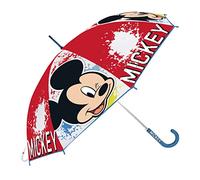Safta Ombrello manuale Mickey Mouse Happy Smiles, 460 mm, Rosso/blu, único
