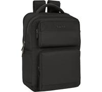 Safta para 15,6 Pulgadas Diseño Ejecutivo-Mochila Portátil Puerto USB, Compartimento Acolchado, Zaino Unisex-Adulto, Urban Black, M