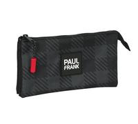 Safta PAUL FRANK Campers - Triple Pencil Case, Children's Pouch, Ideal for Child