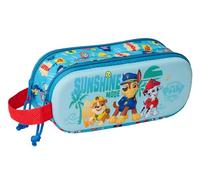 safta PAW PATROL 3D - Astuccio doppio 3D, astuccio per bambini, ideale per bambini in età scolastica, comodo e versatile, qualità e resistenza, 21 x 6 x 8 cm, blu, M, Casual