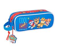 safta PAW PATROL COOL - Astuccio doppio per bambini, astuccio per bambini, ideale per bambini in età scolastica, comodo e versatile, qualità e resistenza, 21 x 6 x 8 cm, Rosso/blu, M, Casual