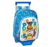 Safta PAW PATROL PUPS RULE - Materiale per bambini, ideale per bambini, comodo e versatile, qualità e resistenza, blu, Estándar, Zaino con carrello