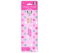 safta | Penna Retrattile 10 Colori Disney Minnie Mouse Minty, Display Espositore, Penna Multicolore per il Rientro a Scuola, Inchiostri Assortiti, Scrittura Scorrevole, Escolar e Juvenil, Misure 7x22