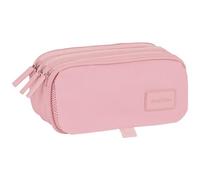 safta - Astuccio Triple Big, Astuccio per bambini, ideale per bambini in età scolare, comodo e versatile, qualità e resistenza, 21,5 x 8 x 10 cm, colore rosa, Rosa, Estándar, Casual
