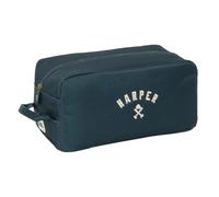 SAFTA | Portascarpe Harper & Neyer, Organizer Scolastico e Sportivo con Cerniera Superiore, Maniglia Laterale, Scomparto Ampio per Scarpe o Abbigliamento, Color Verde Oscuro, Dimensioni 34x18x15 cm