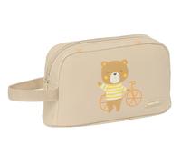 Safta PRESCOLAR OSITO - Porta Colazione Termo, Tessuto Riciclabile, Portatodo, Qualità e Massima Resistenza, Porta Cibo, Ricreo, 21,5 x 6,5 x 12 cm, Colore Beige, beige, Estándar, Casual