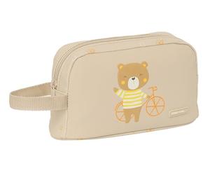 Safta PRESCOLAR OSITO - Porta Colazione Termo, Tessuto Riciclabile, Portatodo, Qualità e Massima Resistenza, Porta Cibo, Ricreo, 21,5 x 6,5 x 12 cm, Colore Beige, beige, Estándar, Casual