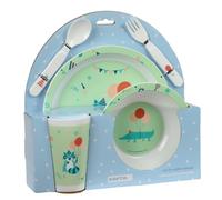 Safta Prescolastico - Set di piatti e posate, confezione da 26 x 9 x 26 cm, Verde, M, Casual