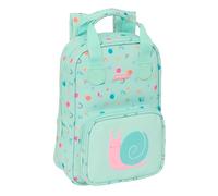 Safta Prescolastico - Zaino per bambini, con manici, facile da pulire, ideale per bambini di diverse età, comodo e versatile, qualità e resistenza, 20 x 8 x 28 cm, colore turchese chiaro, Turchese