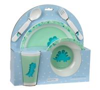 Safta PRESCUCOLAR DINO - Set di piatti e posate, confezione da 26 x 9 x 26 cm, Verde, M, Casual