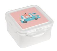 Safta PRESCUCOLAR JIRAFA - Contenitore per alimenti, qualità e massima resistenza, ricreativo, 13 x 13 x 7,5, Corallo, M, Casual