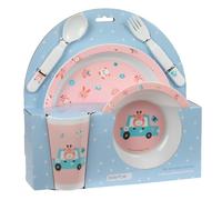 Safta PRESCUCOLAR JIRAFA - Set di piatti e posate, confezione da 26 x 9 x 26 cm, Corallo, M, Casual