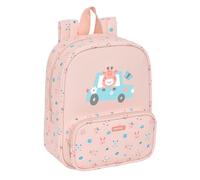 safta PRESCUCOLAR JIRAFA - Zaino per asilo, adattabile al carrello, facile da pulire, ideale per bambini di diverse età, comodo e versatile, qualità e resistenza, 22 x 10 x 27 cm, Corallo, M, Casual