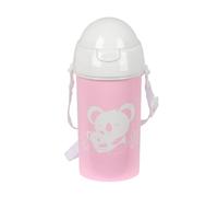 Safta PRESCUCOLAR KOALA - Bottiglia di apertura automatica, con cannuccia, bottiglia d'acqua, senza BPA, con tracolla, comoda e leggera, 500 ml, 7,3 x 19,5 cm, Rosa, M, Casual