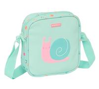Safta PRESCUCOLAR Lumaca - Borsa a tracolla piccola, borsa per bambini, ideale per bambini dai 5 ai 14 anni, comoda e versatile, qualità e resistenza, 16 x 4 x 18 cm, colore turchese chiaro, Turchese