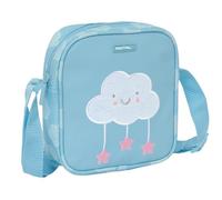 Safta PRESCUCOLAR NUBE - Borsa a tracolla piccola, borsa per bambini, ideale per bambini dai 5 ai 14 anni, comoda e versatile, qualità e resistenza, 16 x 4 x 18 cm, colore blu pastello, Blu pastello,