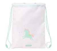 SAFTA PRESCUCOLAR UNICORNIO - Zaino a sacco piatto Junior, ideale per bambini di diverse età, comodo e versatile, qualità e resistenza, 26 x 34 cm