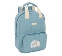 SAFTA PRESCUOLA ELEFANTE - Zaino per bambini, adattabile con manici, tessuto riciclabile, ideale per bambini di diverse età, comodo e versatile, qualità e resistenza, 20 x 8 x 28 cm