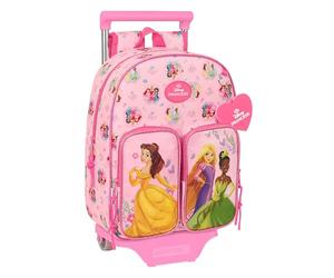 safta PRINCIPESAS DISNEY - Zaino per bambini con carrello 705, ideale per bambini di diverse età, comodo e versatile, qualità e resistenza, 26 x 11 x 34 cm
