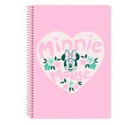 MINNIE MOUSE MINTY - Taccuino 80 fogli A5, copertina rigida, ideale per bambini di diverse età, comodo e versatile, qualità e resistenza, 15,5 x 22 cm