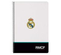 Real Madrid, set 26/27, taccuino, quaderno, 80 fogli, copertina rigida, 1design, ideale per bambini di diverse età, comodo e versatile, qualità e resistenza, 21,5 x 1 x 31 cm