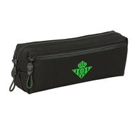 Real Betis Balompe - Astuccio triplo piccolo, astuccio per bambini, ideale per bambini in età scolastica, comodo e versatile, qualità e resistenza, 22 x 6 x 8,5 cm