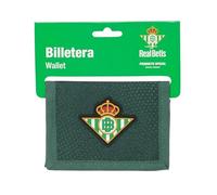 Safta Real Betis BALOMPIÉ - Portafoglio con testiera, portafoglio, portafoglio, comodo, versatile, qualità e resistenza, 12,5 x 9,5 cm, colore verde, Verde, Estándar, Casual